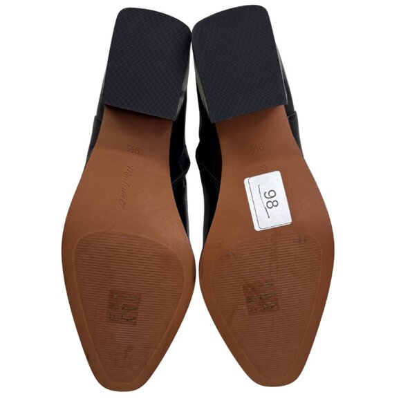 Madewell The Ardin Ankle Boot Leather Block Heel Size 9.5 Black NWOB $198 - Picture 9 of 13